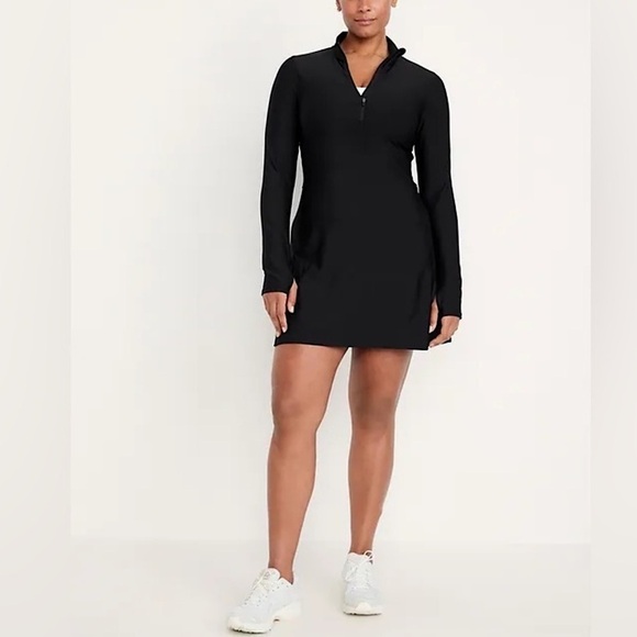 Old Navy Dresses & Skirts - Old Navy GoDry Athletic Dress XXLT Long Sleeve A-Line Stretch 1/4 Zip Tennis NWT